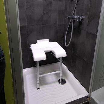 Tabouret de douche rabattable Bornéo