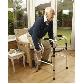 Cadre de marche releveur pliant