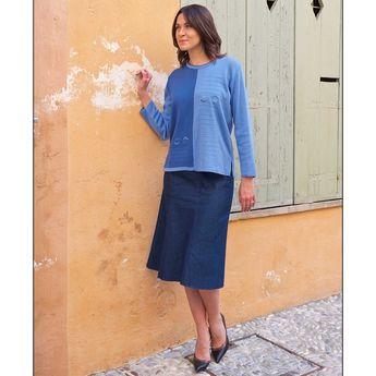 Jupe jean´s élastiquée Georgette